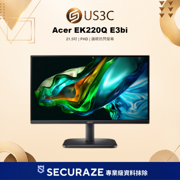 Acer 宏碁 EK220Q E3bi 護眼抗閃螢幕 21.5吋 FHD